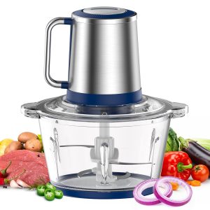 Powerful Electric Food Processor Kitchen Food Chopper Blender Mixer Grinder 8Cup