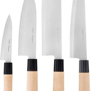 Premium Sushi & Sashimi Chef’s Knives Set of 4 Knives Ultra Carbon Steel Blades