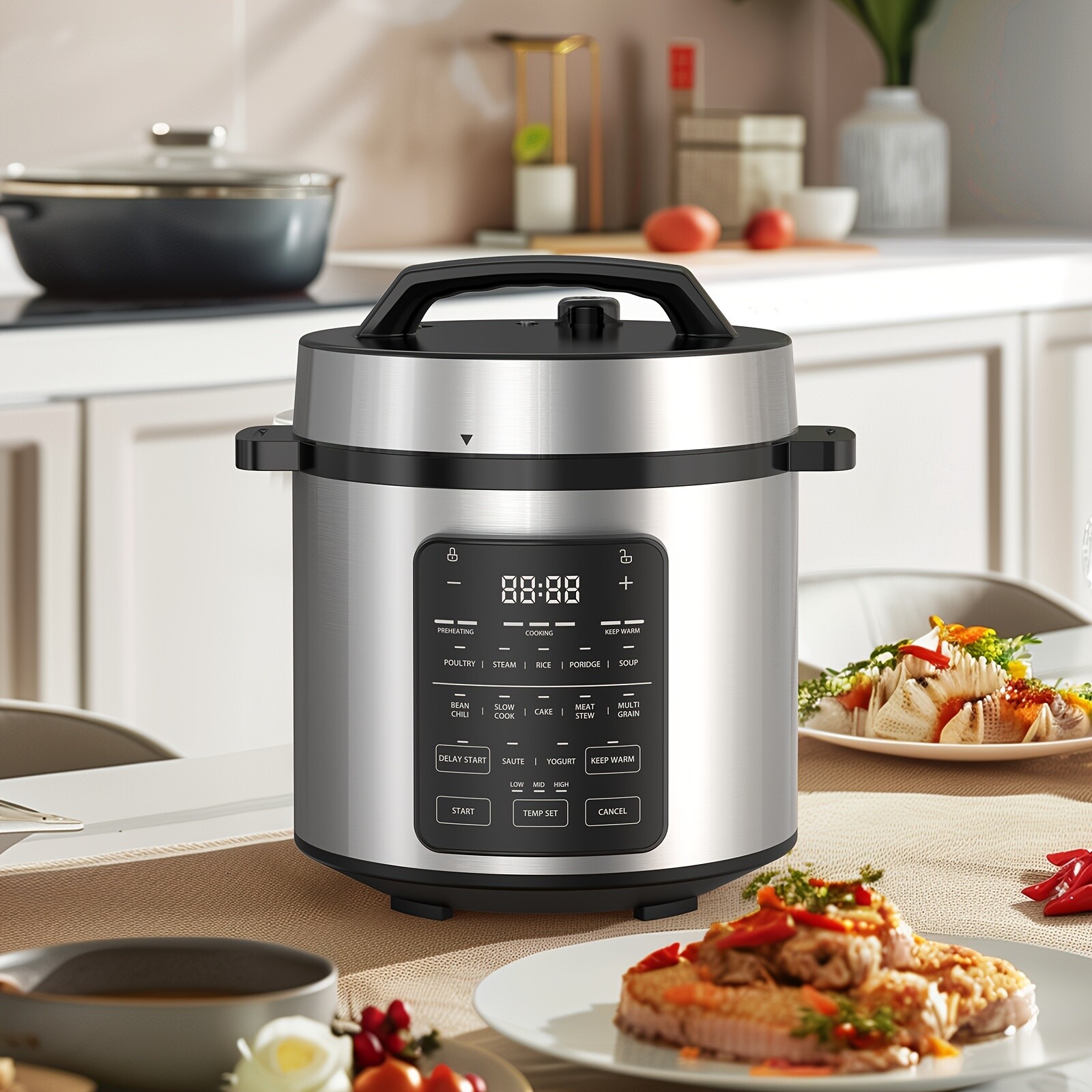 Pressure cooker Pot 6qt/ 8qt 12-in-1 Pressure Cooker Bundle