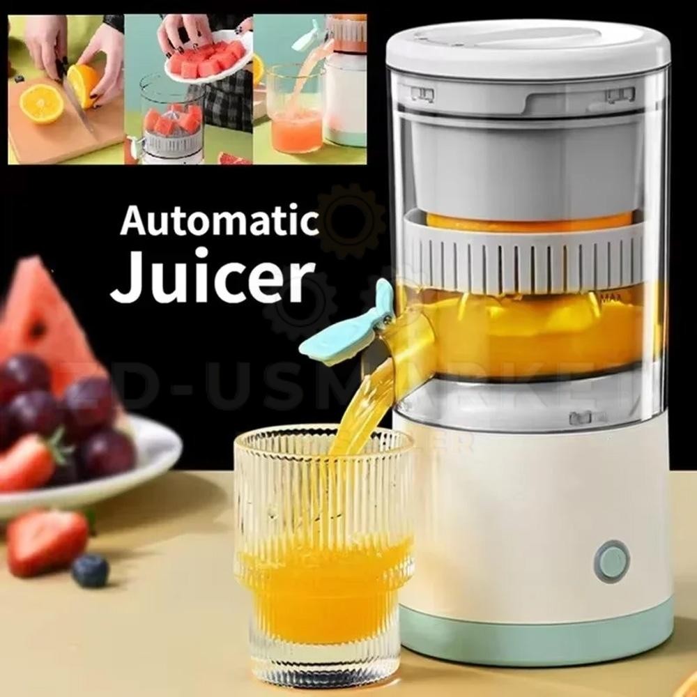 Rechargeable Electric Citrus Juicer Hands-Free Masticating Orange Lemon Squeezer