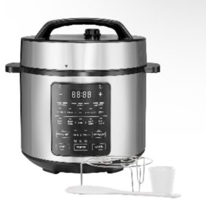 Simple Deluxe Electric Pressure Cooker, Non-Stick 12-in-1 & 6QT Stainless Steel
