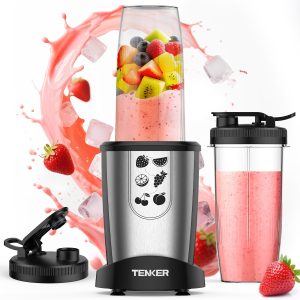 TENKER 1000W Fruit Veg Smoothies Blender Juice Citrus Countertop Blenders 23 OZ