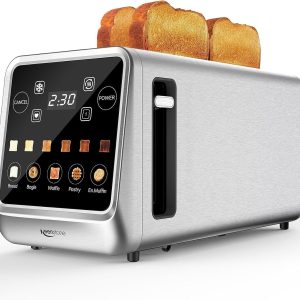 Toaster 4 Slice, Digital Smart Toaster with TouchScreen, Memory Function, Single
