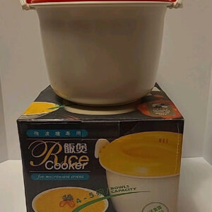 Vintage Rice Cooker For Microwave Ovens 4-5 Bowl Capacity NOS HONG KONG