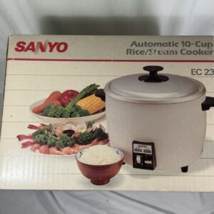 Vintage SANYO EC-23 Electric 10 Cup Rice Cooker Steamer - New In Box