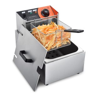 WeChef 12L Electric Deep Fryer Commercial Countertop Basket French Fry Family
