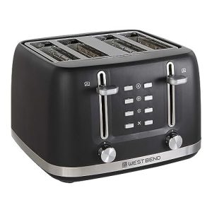 West Bend Toaster 4 Slice Extra-Wide and Deep Slots with 3 Functions and 7 Sh...