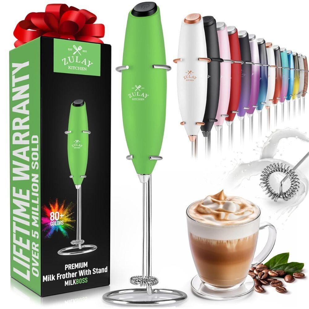 Zulay Kitchen Premium Milk Frother With Stand