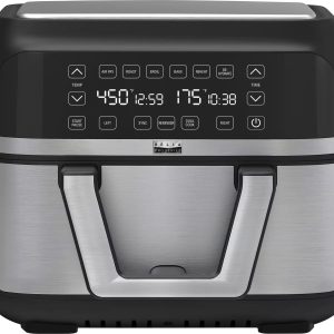 bella PRO - 9-qt. TriZone Touchscreen Air Fryer with Dual Flex Basket - Stain...
