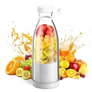 Personal Size 12.8 oz Blender for Smoothies, USB charging, Rechargeable White...